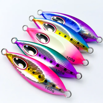 Appâts de poisson de machine à gabarit lent - Appâts artificiels lumineux pour la pêche en mer (40G-150G)