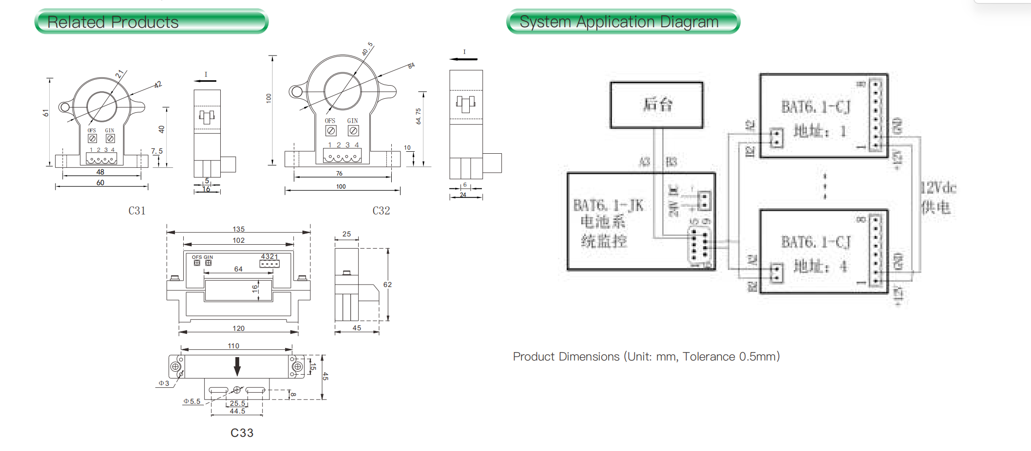 Modbus TCP battery monitor controller
