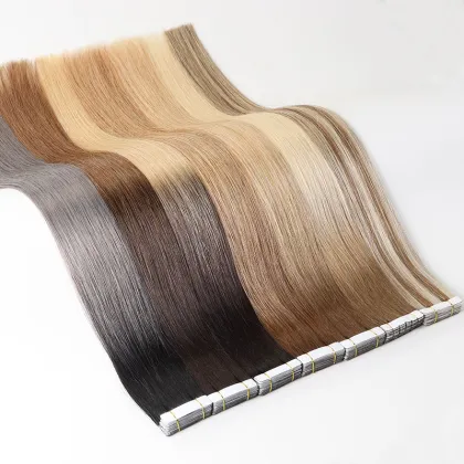 tape hair extension textured hair Wholesale textured single side vendors virgin hair tape ins