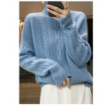 Loose casual all-wool knitwear for women