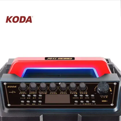 KODA Portable Wireless Rechargeable Speaker with Subwoofer and Mic