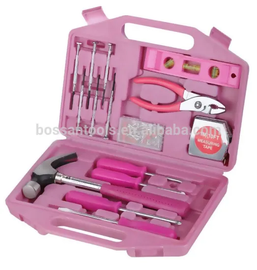 75pcs pink tool kits for women