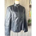 women's jackets with zipper long sleeve leather jacket