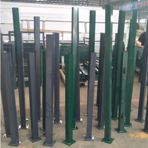 Powder Coated Square Wire Fence Pipe Post