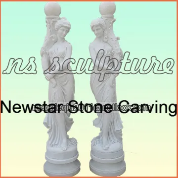 White Light Female Statues Ms1704