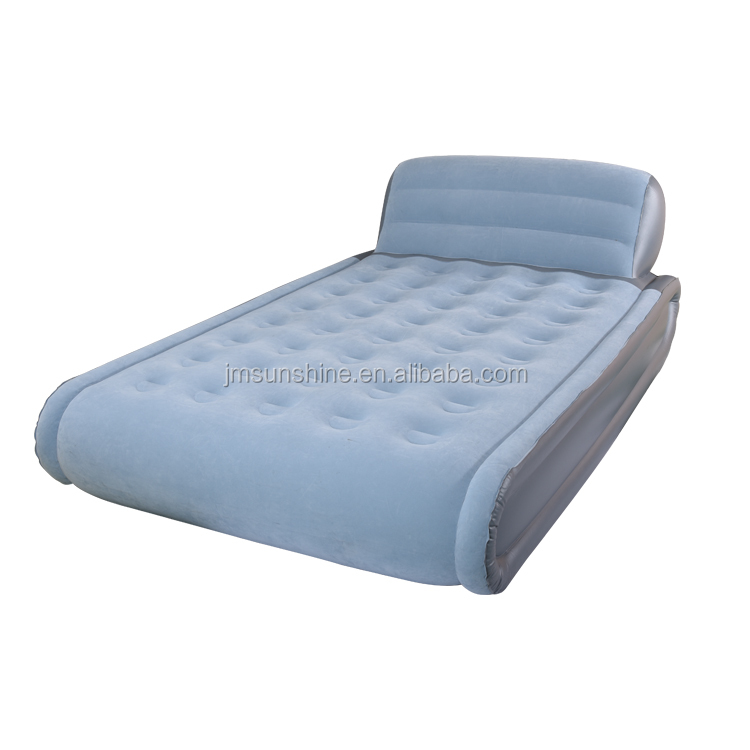 PVC Flocking Blow Up Elevated Raise Air Bed.