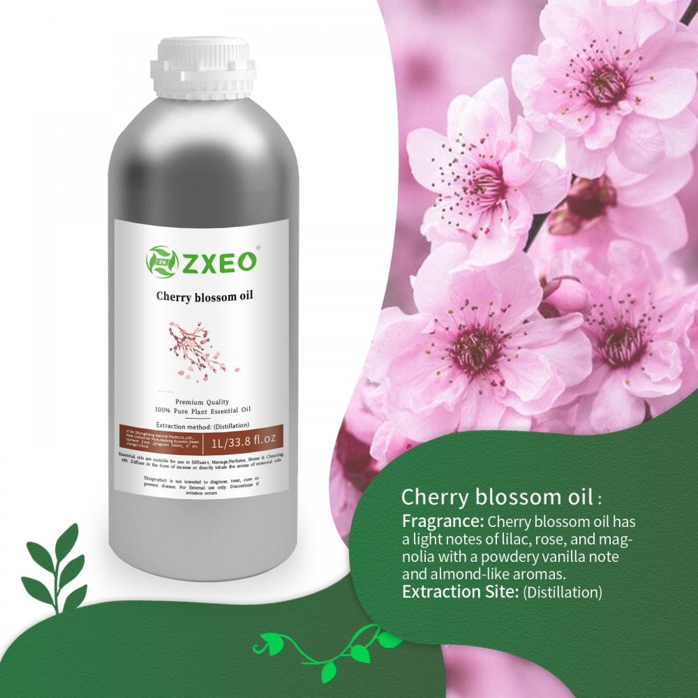 High Quality Cherry blossom oil is used in creams, lotions, hair oils, incense sticks, deodorants