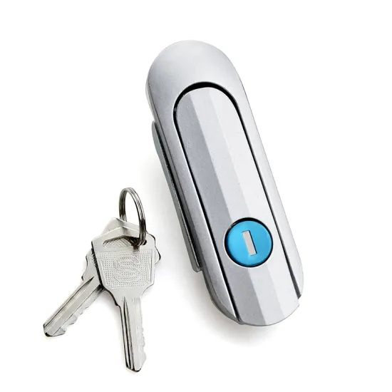 Zinc Alloy Electric Cabinet Lock with Swing Handle and Flat Tongue