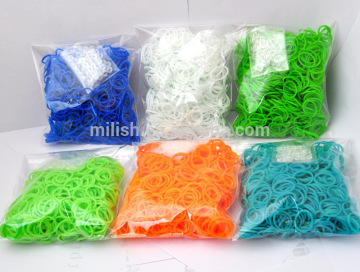 2014 Hot Selling DIY Colourfull cheap rainbow rubber bands RL-0002