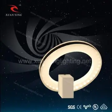 Acrylic ring shaped indoor wall lamp for hotel decoration