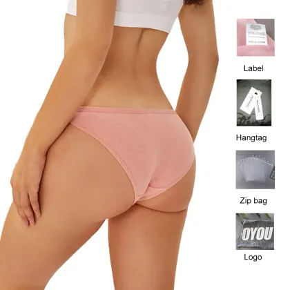 Custom OEM ODM Private Label Seamless Cotton Panties for Women