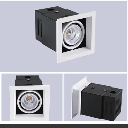 30W LED Downlight Recessed, Single, Double or Triple Head Square Downlight
