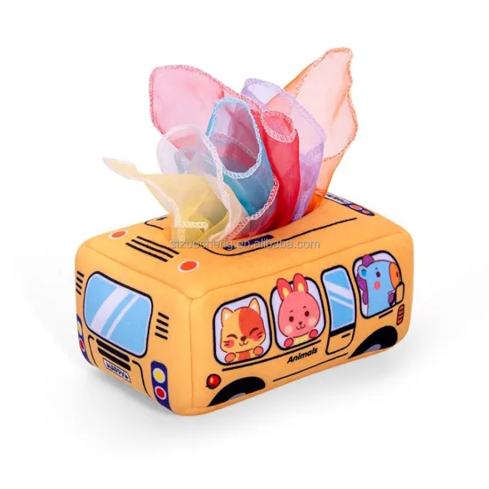 Montessori-inspired Sensory Baby Paper Towel Box and Toy for Bebes