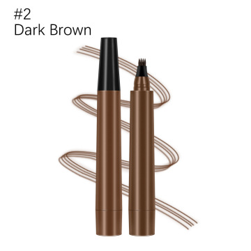 4-Fork Tip Tattoo Pencil: Long-Lasting Brown and Black Eyebrow Pencils in 5 Colors - Waterproof and Customizable with Logo
