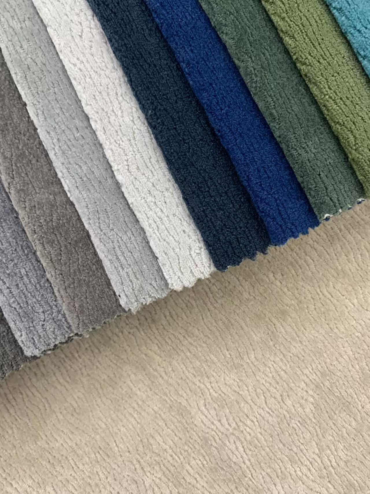 Elegant Wavy Velvet Fabric For Upholstery