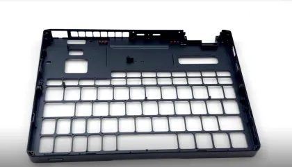 Aluminum laptop palmrest keyboard frame