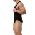 Erkekler Spor Bodysuit Mesh Tulumları