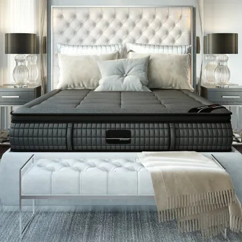 Wholesale Queen Size Customized Memory Foam Pocket Spring Mattress with Plush Fabric