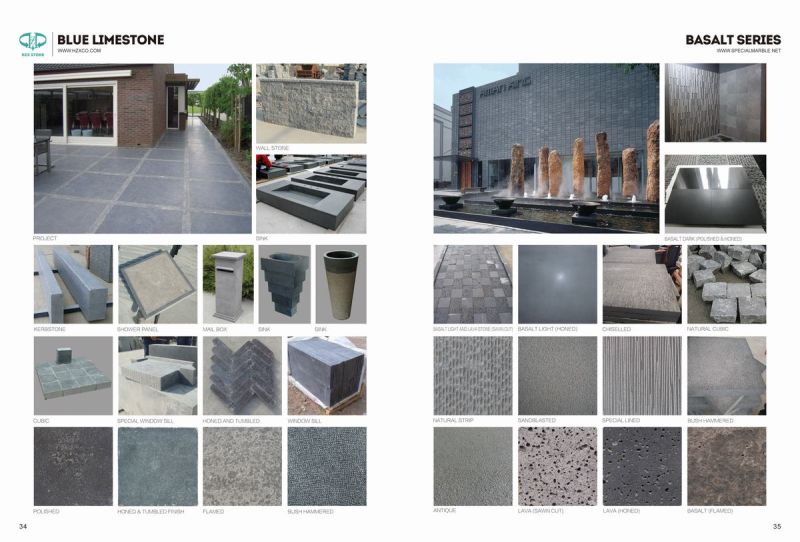 HZX Flamed Blue Limestone Paving Stone (HZX0419G)