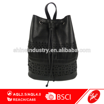 Fashion Ladies PU Laser Cut Backpack