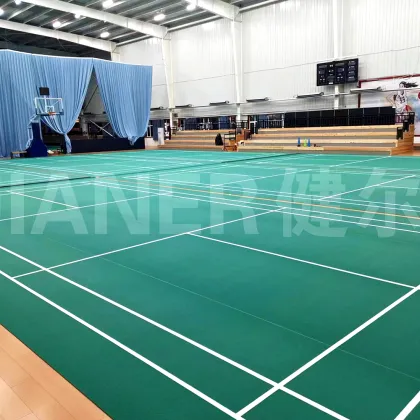 indoor badminton court mat PVC sports floor roll