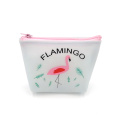 Porte-monnaie en silicone style flamant rose