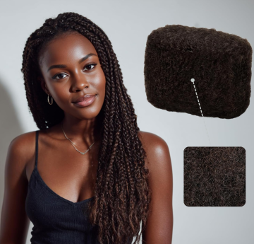 4C Afro Kinky Bulk Human Hair Bundles