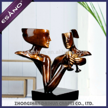 Arts and crafts abstract resin crafts statue for decoration items