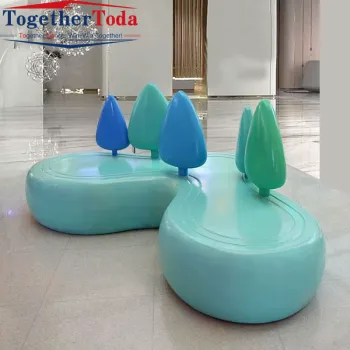 Tree Grove Customized Sculpture Seats Fiberglass Bench