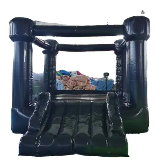 Black Inflatable Bouncer for Wedding Events - Customized Jumping House