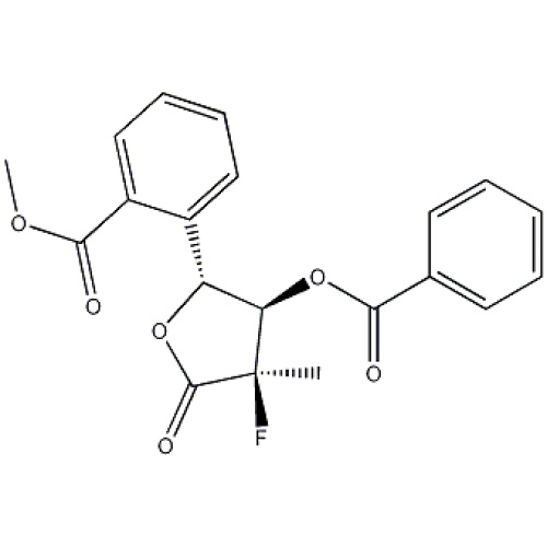 CAS 874638-80-9, Sofosbuvir intermediário ((2R,3R,4R)-3-(benzoyloxy)-4-fluoro-4-methyl-5-oxotetrahydrofuran-2-yl)methyl benzoato