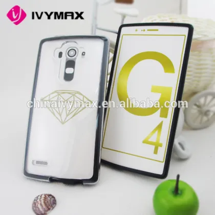 ultra thin clear transparent pc phone case for LG G4 factory accessory