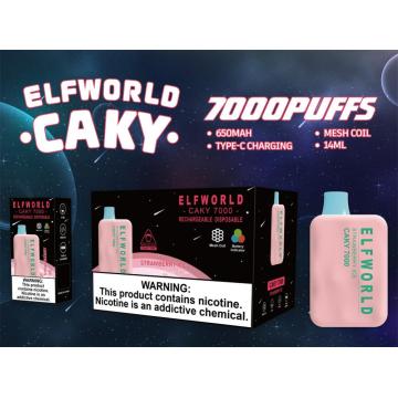 Popular Vape Elf World Caky 7000 Puff