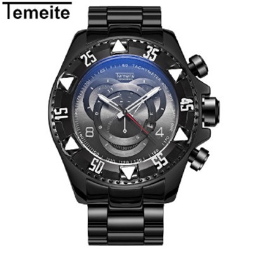 TEMEITE T020G Men's Luxury Gold Alloy Quartz Watch