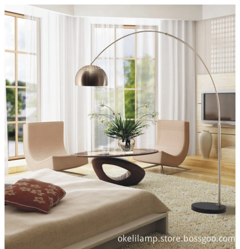 Modern Design Arc Floor Lamp Fish Floor Lamp Curved Floor Lamp