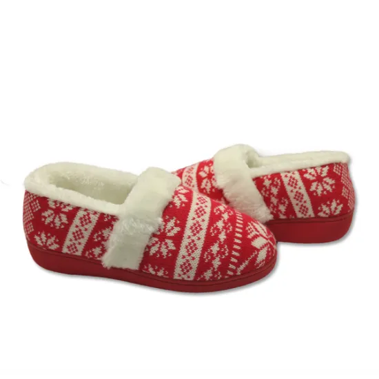 christmas comfy fluffy slippers for womens
