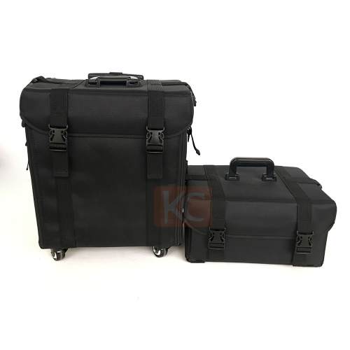 2017 NEW large capacity wholesale Nylon soft-sided makeup trolley case