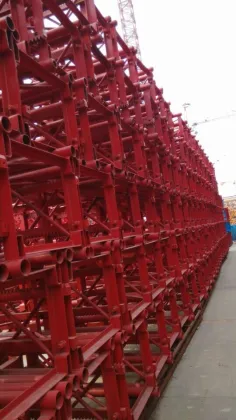 QTZ62(5010) construction tower crane,red/yellow/blue