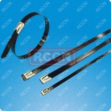 Corbata de cable de acero sin ruta rccn, corbata de cable de metal con recubrimiento de plástico