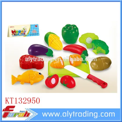 Modern kitchen toy wooden fruit cutting toys