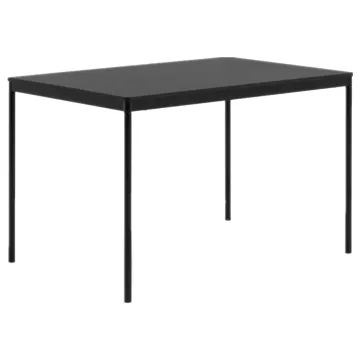 Contemporary Sleek Metal Dining Table
