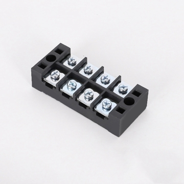 4-Way Pole Dual Row Wire to Wire Screw Connect 600V 45A Barrier Terminal Block Connector TB4504