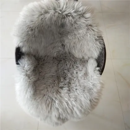 one pelt fur rug long hair Australian sheepskin sofa covers