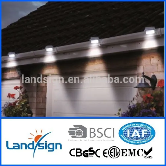 outdoor lighting 3led solar fence light with bracket in garden lights