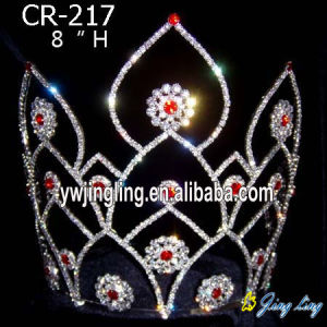 rhinestone pageant crowns Flower Shape