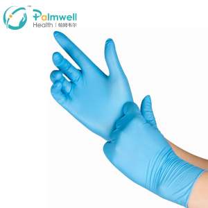 FDA Blue Nitrile Disposable gloves, Powder free