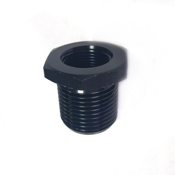 Черный резьбовой шестигранный масляный фильтр фильтра адаптер
