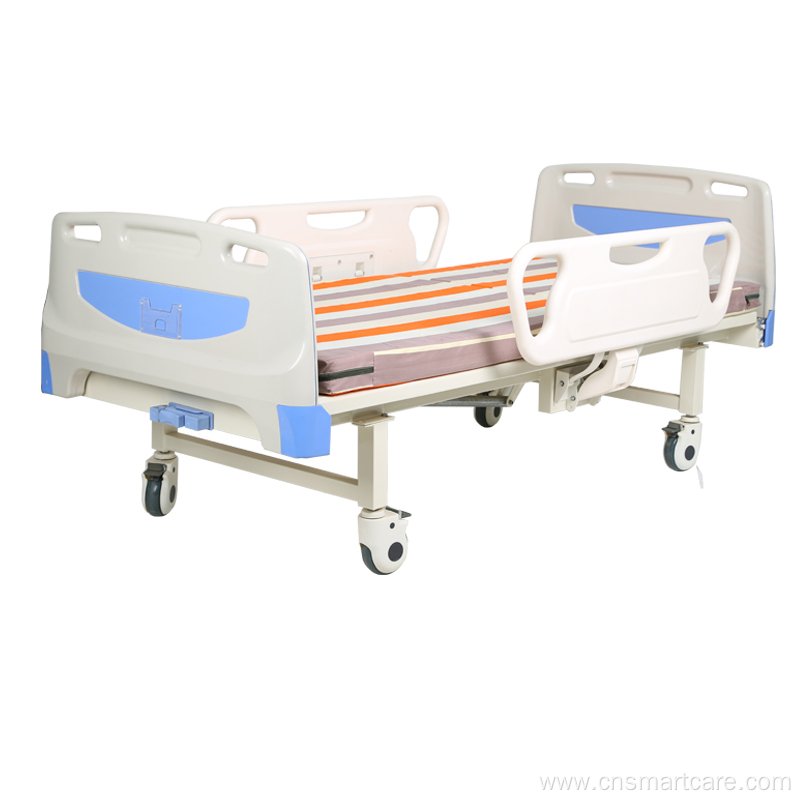 One Manual Crank Hospital Nursing Care Bed