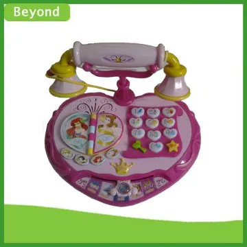 Popular Pink princess telephone toys,musical phone