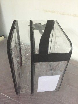 clear PVC double layer wire frame bedding packaging bags